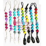 BPA Free Silicone Pacifier Chain And Clip Unique Baby Pacifiers thumbnail-2