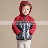 DB2947 Dave Bella 2015 Winter Infant Coat Baby Boy Padded Jacket Boys Outwear Boys Grid Coat Boys Fashion Jacket