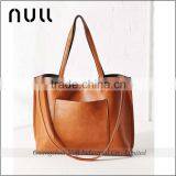 Reversible Vegan Soft Artificial PU Leather Fashional Lady Shopper Handbag Tote Bag