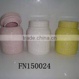 Colorful Ceramic Canister With Silicone