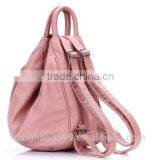 Fashion Design Shoulder Bag Lady Leather Backpack Multifunction Pink Handbag thumbnail-2
