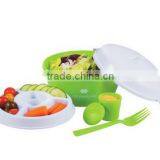 5 in 1 Salad Bowl Set of High Quality for Vegetable With Fork thumbnail-2