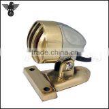 Solid Brass Grill and Bracket LED Harley Cruiser Motorcycle Tail Light thumbnail-2