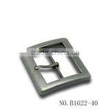 Genuine Leather Belt With Tarnished Silver