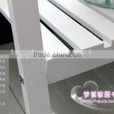 White Folding MDF the Two Tier Flower and Plant Display Shelf thumbnail-3