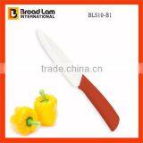 Eco-Friendly Anti-slip Handle Ceramic Knife 5" Chef Knife White Blade, Satin Finish With TPR Coating Handle thumbnail-1