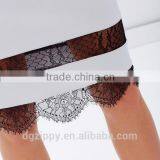 Wholesale Lace Insert Pencil Design Dress Women Clothes thumbnail-5