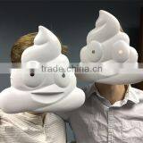 Black and White Round Shape PVC Cute Funny Clown Masks With Difference Design thumbnail-2