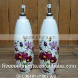 Hot Sale Ceramic Oil and Vinegar Dispenser Oil Bottle