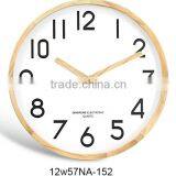 Round 12 inch wooden wall clock for gift and household items