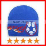 Acylic Football Beanie Knitted Hat thumbnail-1