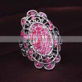 Colorful Crystal With Silver Plating Alloy Hot Sale Retaining Ring thumbnail-5