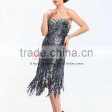 Off Shoulder Sexy Back Open Heavy Sequins Beaded Short Celebrity Dress 2014 thumbnail-2