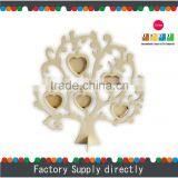 Natural Color New Plywood Wooden Family Tree Shaped Picture Frame thumbnail-1