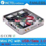 8G RAM 64G SSD 1TB HDD Fanless Mini Desktop PC Computer HTPC Intel Celeron 1037U Dual Core Ultra Thin Aluminium PC Computer thumbnail-5