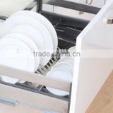 Stainless steel material pull out wire basket