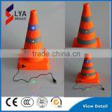 Led Traffic Cone With Top Warning Light Flashing Light thumbnail-2