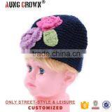 Cheap Wholesale Crochet Beanie With Flower thumbnail-1