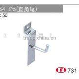 2016 New Chrome Plating Small Hooks Slatwall J Shape Hooks D34 thumbnail-1