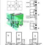 Competitive Price , High Quality Aluminium Profiles for Glass Wall or Curtain Wall thumbnail-4