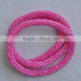 Hand Crochet Rollover Glass Bead Bracelets thumbnail-3