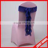 Custom Fancy Fuschia Chiffon Chair Sash for Weddings thumbnail-3