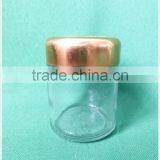 120ml Glass Cosmetic Empty Round Jar With Gold Screw Lid 4 Ounce Cosmetic Cream Jar thumbnail-2