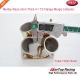 MERTOP Race 3mm Thick Full SS304 4-1 MERGE COLLECTOR Turbo Manifold Exhaust With T3 Flange thumbnail-2