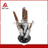 Good Quality Kitchenware Knife Set With Hollow Handle in Acrylic Block thumbnail-1