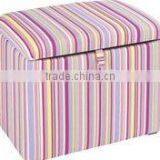 Fashion Fabric Storage Ottoman thumbnail-1