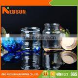High Quality Embossed Smooth Top Sales Glass Jar With Cork Lid High Demand Products Market thumbnail-1