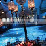 CRYSTAL CANDELABRA CENTERPIECE FOR WEDDING, WEDDING CRYSTAL CANDELABRA thumbnail-4