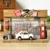 Metal Car Wall Decor Shabby Chic Wall Hanging Craft for Kids thumbnail-2