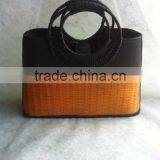 High Quality Best Selling Bamboo Handbag With Colorful Clothing From Vietnam thumbnail-1