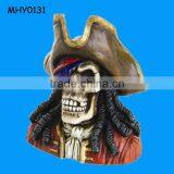 Pirate Skull Famous Antique Resin Bust thumbnail-1