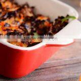 2017 Colorful Glazed Stoneware Baking Pan Dishes Custom Ceramic Bakeware Sets thumbnail-3