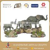 16 Inch Resin Craft Lively Large Animal Elephant Statues thumbnail-5