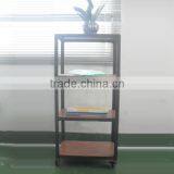 Tier Rolling Metal Shelf Display Storage Shelf thumbnail-2
