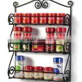 Wrought Iron Scroll 3-Tier Spice Rack thumbnail-1