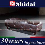 Leather Ottoman, Indian Ottoman, Modern Ottoman K03 thumbnail-1