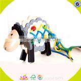 Wholesale Fashion Kids Wooden Threading Beads Popular Children Wooden Threading Beads W11E046 thumbnail-2