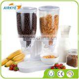 Double Dry Food Dispenser Kitchen Storage Container Cereal Snack thumbnail-1