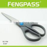 S2-1184 6-3/4" 2CR13 Stainless Steel PP Plastic Handle Stationery Scissors / Office Scissors thumbnail-1