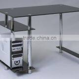 Metal Frame Design Modern Glass Computer Table thumbnail-6