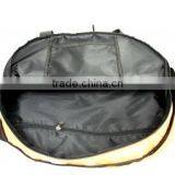 Cutsomeized Size Logo Eco -friendly Orange Round Travel Duffle Bag for Women thumbnail-5