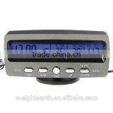 High End 2016 New 12V Car Voltage Monitor Battery Alarm Clock Display Temperature Thermometer thumbnail-1