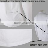 Free Sample Long Sleeves 100% Cotton Screen Printing Plain White Tee Shirt thumbnail-6