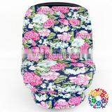 Latest Floral Print Baby Car Seat Canopy Baby Mom Nursing Cover Newborn Kids Funny Car Seat Covers thumbnail-2