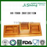 Multi-function Bamboo Office Stationery Holder thumbnail-1