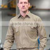 COTTON WORKIng UNIFORM HI VIS SHIRT OPEN FRONT LONG SLEEVE WORKWEAR SHIRTS thumbnail-4